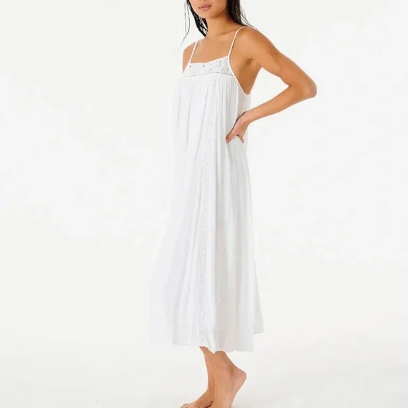 Rip Curl | Dresses | Rip Curl Premium White Surf Maxi Dress | Poshmark